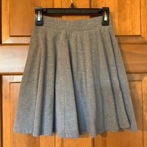 Gray Skater Skirt
